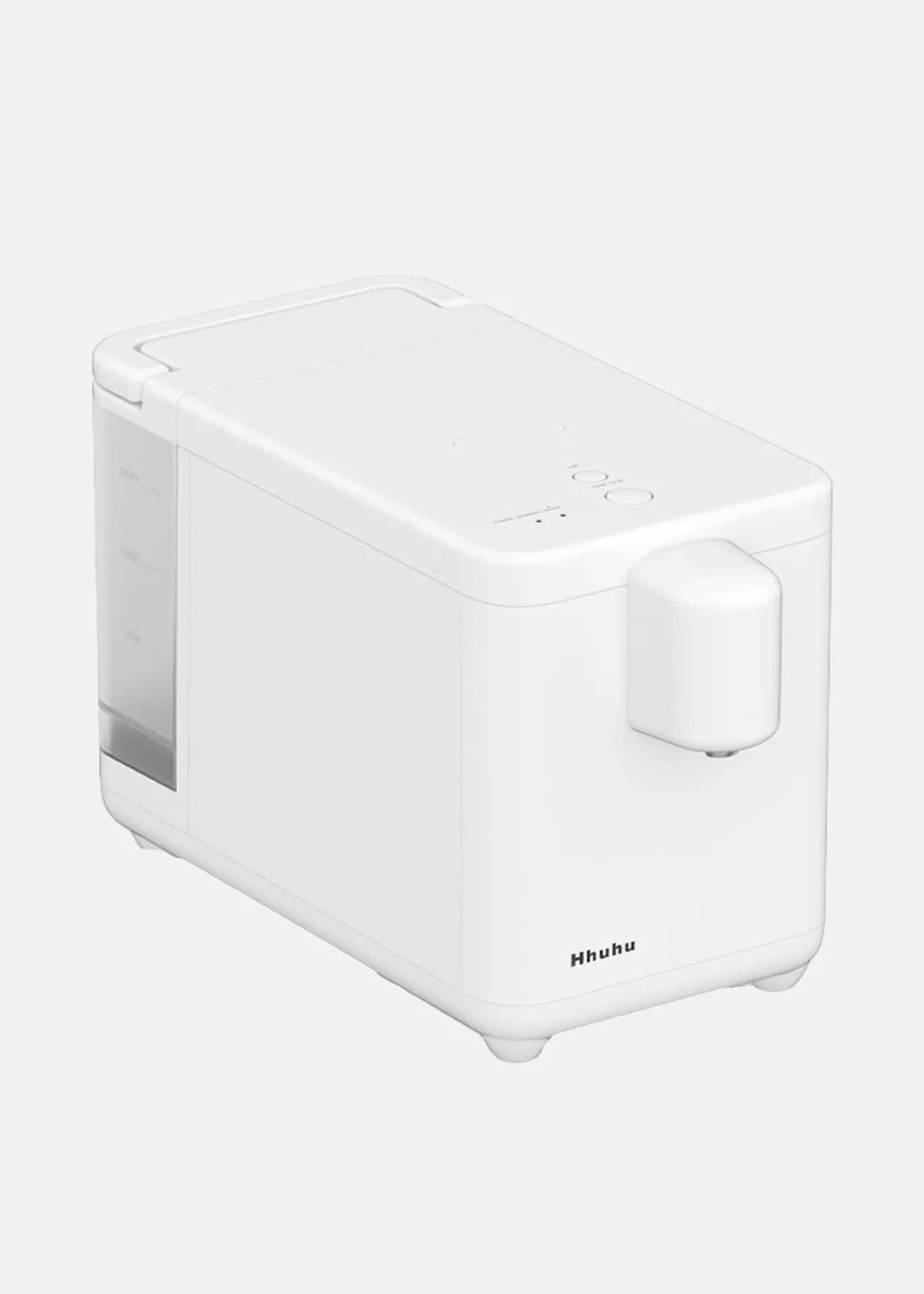 High angled view of the Hhuhu hydrogen-water machine