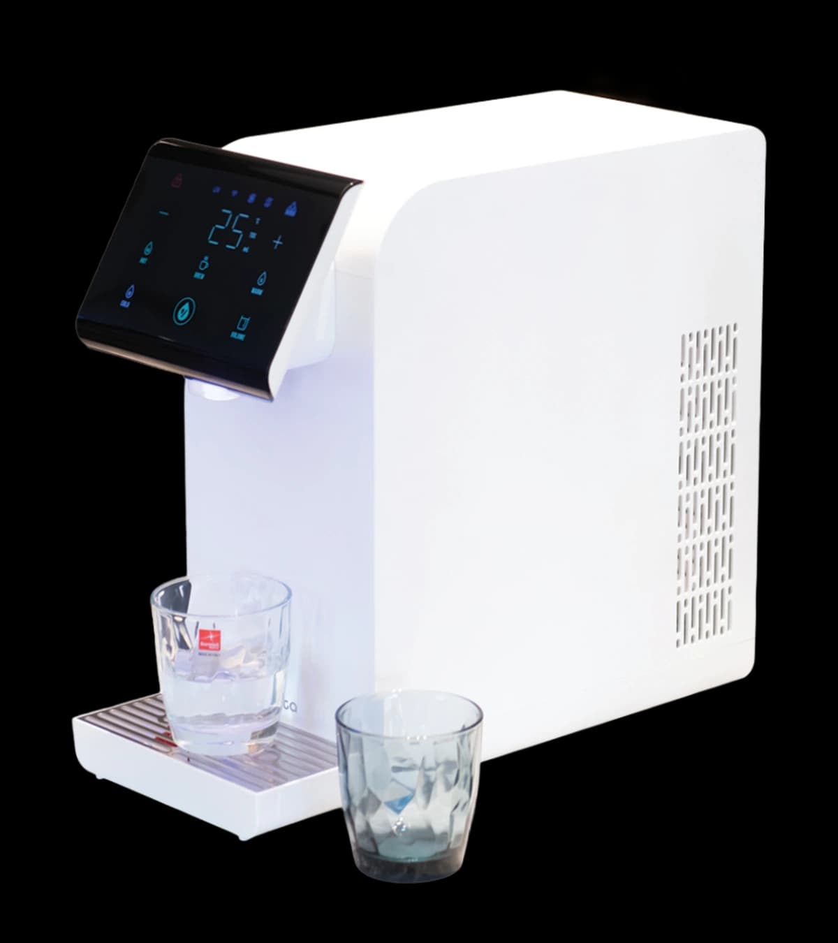 Side angle of the Stellar White Velta HydroForm+