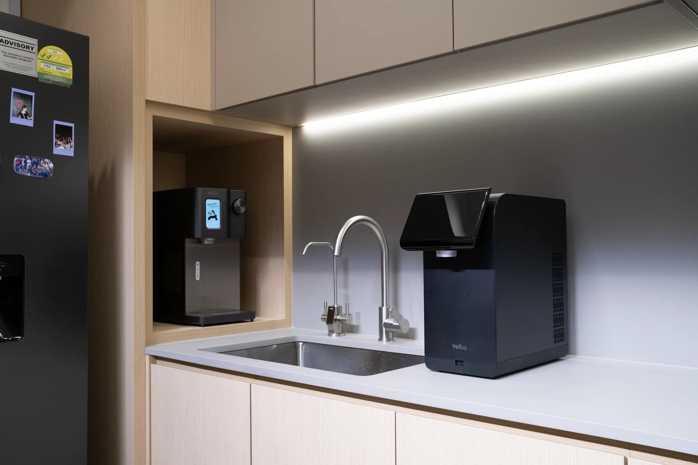 Working Velta water purifiers at 24 Keong Saik Road