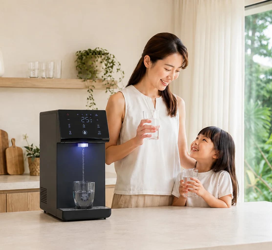HydroSpark+ in a family kitchen scene
