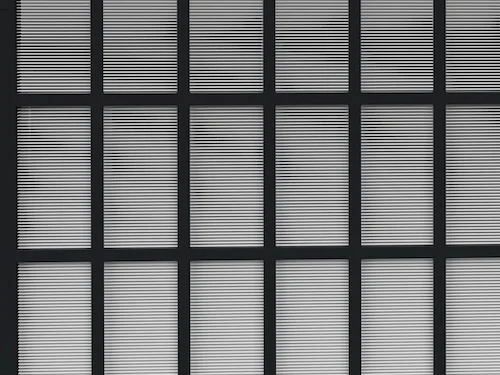 Close view of the internal washable CoreCharge electrostatic collector